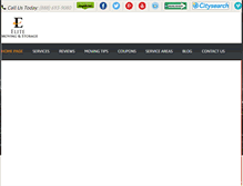 Tablet Screenshot of elitemovingandstorage.com